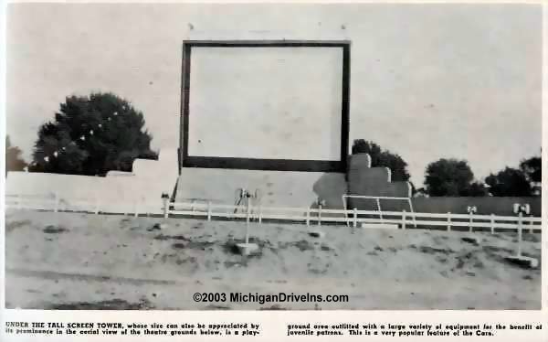 Caro Drive-In Theatre - Caro Screen Playground 1950-51 Theatre Catalog (newer photo)